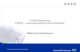 Regionales Rechenzentrum für Niedersachsen TYPO3-Workshop TYPO3 – Leistungsumfang und Architektur RRZN Universität Hannover.
