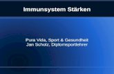 Immunsystem Stärken Pura Vida, Sport & Gesundheit Jan Scholz, Diplomsportlehrer.
