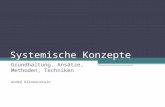 Systemische Konzepte Grundhaltung, Ansätze, Methoden, Techniken André Klinkenstein.