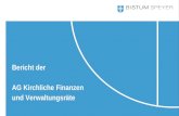 Bericht der AG Kirchliche Finanzen und Verwaltungsräte.