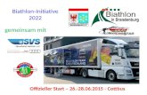Biathlon-Initiative 2022 gemeinsam mit Offizieller Start – 26.-28.06.2015 - Cottbus.
