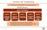 20.05.2015 Struktur der Fortbildung 20.05.2015 Sicherheit und qualitativ hochwertige Arbeit Modul 1: Ebolafieber Unterstützung durch die Gemeinschaft Unterstützung.
