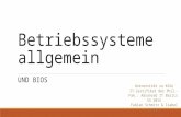 Betriebssysteme allgemein UND BIOS Universität zu Köln IT-Zertifikat der Phil.-Fak.: Advanced IT Basics SS 2015 Fabian Schmitz & Isabel Krämer.