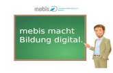 Mebis macht Bildung digital.. Startseite - direkter Zugriff auf die Angebote.