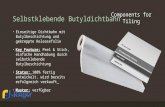 Selbstklebende Butyldichtbahn Einseitige Dichtbahn mit Butylbeschichtung und gekreppte Releasefolie Key Feature: Peel & Stick, einfache Handhabung durch.
