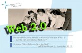 Inhalt Web 1.0  Web 2.0 Chancen des Web 2.0 Archivblog des AEKR Erfahrungen Gemeinde- und Kirchenkreisarchive im Web 2.0 ? Ausblick Tatjana Klein, LVR