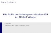 Die Rolle der krisengeschüttelten EU im Global Village F. Fischler Waidhofen a.d. Ybbs, 5. Oktober 2015.
