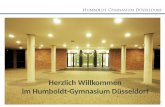 Seite 1 Herzlich Willkommen im Humboldt-Gymnasium Düsseldorf.