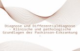 1 Diagnose und Differentialdiagnose - Klinische und pathologische Grundlagen der Parkinson-Erkrankung -