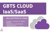 GBTS CLOUD IaaS/SaaS Das IaaS-Portal im Detail + Erstellen u. Verwalten von virtuellen Maschinen + Bereitstellen von rollenbasierten virtuellen Maschinen.