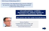 1 Rainer Kuhlen Fachbereich Informatik und Informationswissenschaft Universität Konstanz CC Informationsethische, -rechtliche, - ökonomische und –politische.