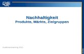 © DQS GmbH Nachhaltigkeit Produkte, Märkte, Zielgruppen Auditorentraining 2011.