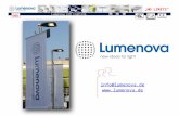 Lumenova LED lighting info@lumenova.de  „NO LIMITS“ DEU.