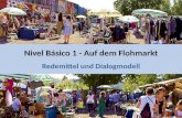 Nivel Básico 1 - Auf dem Flohmarkt Redemittel und Dialogmodell.