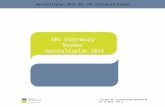 Haushaltsplan 2016 der DRV Oldenburg-Bremen DRV Oldenburg-Bremen Haushaltsplan 2016 Sitzung der Vertreterversammlung am 07.12.2015, TOP 3