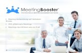 ▶ Meeting-Vorbereitung auf höchstem Niveau ▶ 25% effektivere Meetings ▶ Meetings durchführen wie ein Profi .