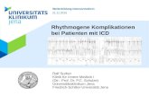 Rhythmogene Komplikationen bei Patienten mit ICD Weiterbildung Intensivmedizin 21.11.2015 Ralf Surber Klinik für Innere Medizin I (Dir.: Prof. Dr. P.C.