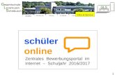Infos & Service 1 schüler online Zentrales Bewerbungsportal im Internet – Schuljahr 2016/2017.
