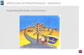 A BTEILUNG I NTERNATIONALES - E RASMUS Auslandsaufenthalte mit Erasmus+