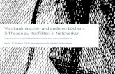 Von Laufmaschen und anderen Löchern. 5 Thesen zu Konflikten in Netzwerken Indre Zetzsche | Geschäftsfeldleiterin IFOK.Innovation | IFOK GmbH Berlin, 27.