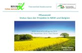 Themenfeld Bioökonomie Pflanzenöl Status Quo der Projekte in NRW und Belgien Günter Barten P.R.O. e.V. NRW-Biokraftstofftagung 2015 26. November 2015,