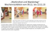 „Martinsfest und Wandertag“ Wochenrückblick vom 09.11. bis 13.11.15 Die Woche startet mit Proben für unser Martinspiel. Die Kinder suchten sich ihre Rollen.