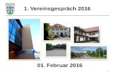 Gemeinde Gröbenzell 1 1. Vereinsgespräch 2016 01. Februar 2016.