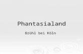 Phantasialand Brühl bei Köln. Geschichte - Als kleiner Märchenpark startete das Phantasialand im April 1967. - Die Gründer waren Gottlieb Löffelhardt.