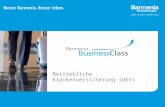 Betriebliche Krankenversicherung (bKV). 22 Zukunftssicherung für Unternehmen Barmenia BusinessClass 1. Die BusinessClass-Tarife im Überblick 2. So einfach.