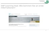 1 SAP Learning Hub: Wie kommen Sie an erste Informationen?