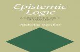 [Nicholas Rescher] Epistemic Logic