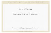 S L Weiss - Sonata 33 in F
