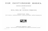 Die Gotische Bibel Gotisch–Griechisch–Deutsches Wörterbuch Streitberg 1910