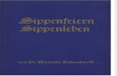 Sippenfeiern Sippenleben  / Blaue Reihe / Band 3 / Mathilde Ludendorff / 1937