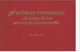 Feldherrnworte / Band 3 / Erich Ludendorff / 1938