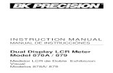 LCR 878A Manual
