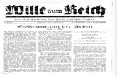Wille zum Reich / 1934/05 / Soldatentum der Arbeit