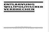 Entlarvung Weltpolitischer Verbrechen / Dr. E. Boepple / 1920
