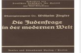 Die Judenfrage in der modernen Welt / Heft 27 / Dr. Wilhelm Ziegler / 1937