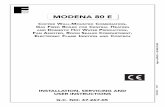 Modena 80 E Manual