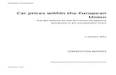 Autopreise in der europäischen Union