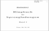 "DV460/10+" Ringbuch fur Sprengladungen Band I vom 26.10.42