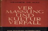 Hendrik de Man - Vermassung Und Kulturverfall
