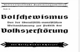 Nationalpolitische Aufklaerungsschriften Heft 08 - Bolschewismus (1941, 32 S., Scan, Fraktur)