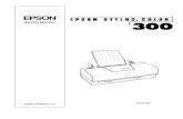 Epson SC-300 Service Manual