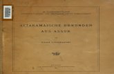 Lidzbarski. Altaramäische Urkunden aus Assur. 1921