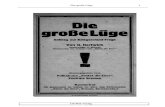 Hartwich, O. - Die Grosse Luege - Deutschlands Kriegsschuld (1921, 30 S., Text)