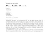 Bruck, Arthur Moeller Van Den - Das Dritte Reich (1933, 190 S., Text)