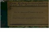 Kälin. Die Erkenntnislehre des hl. Augustinus. 1921.