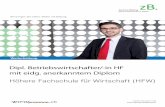 Broschüre Höhere Fachschule für Wirtschaft HFW Baden